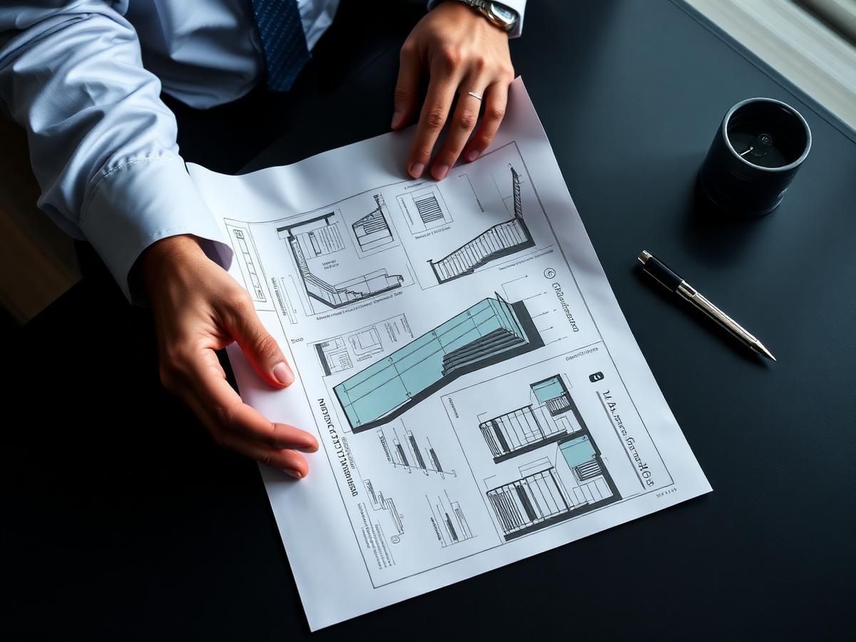 Detalhamento técnico de projeto de vidraçaria para arquitetos